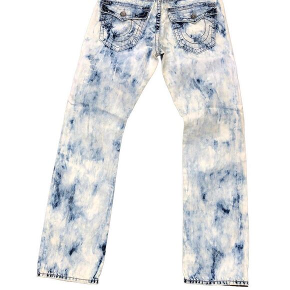 Vintage True Religion Jeans Size 34 RICKY SUPER T Blue - Picture 3 of 10